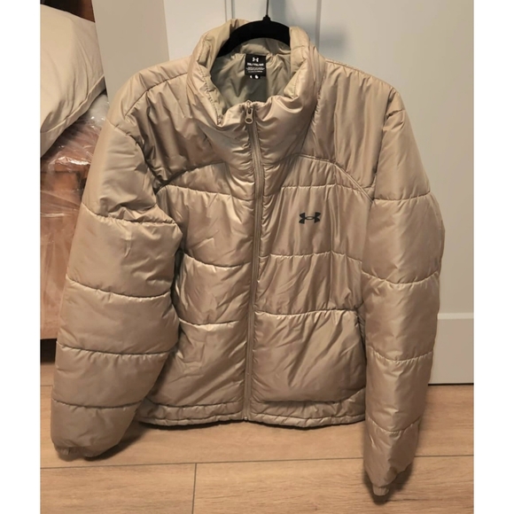 NEW Under Armour Men's Storm Puffer Jacket in Khaki - Picture 10 of 11